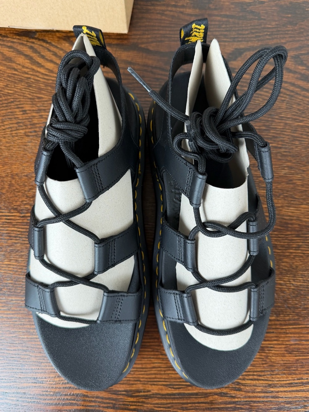 Dr. Martens Nartilla Tie Up Gladiator Sandals - Picture 2 of 13